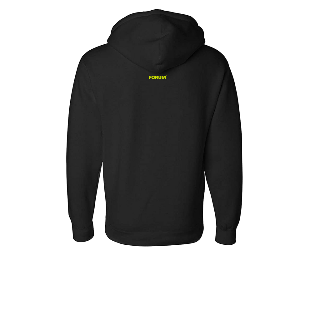 Forum snowboard f-solid pullover hoodie back in black. 