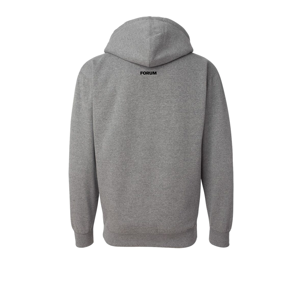Forum snowboard f-solid pullover hoodie back in gunmetal heather grey. 