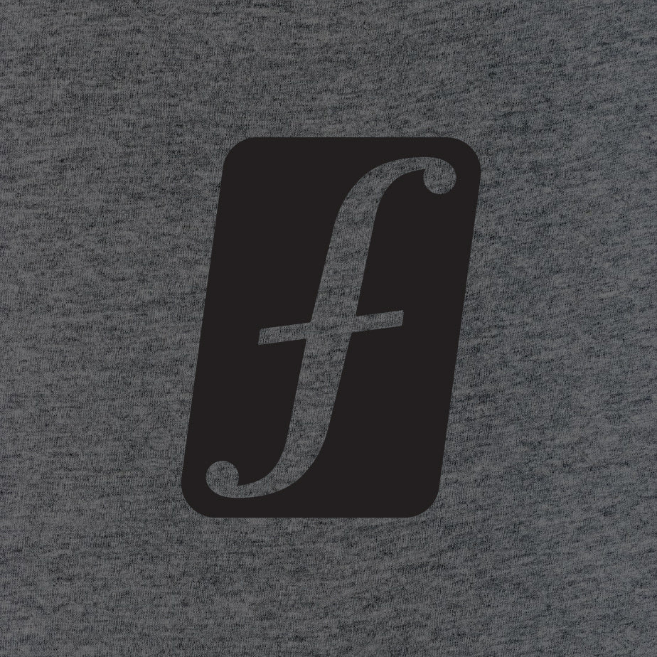 Forum snowboard f-solid pullover hoodie logo in gunmetal heather grey. 