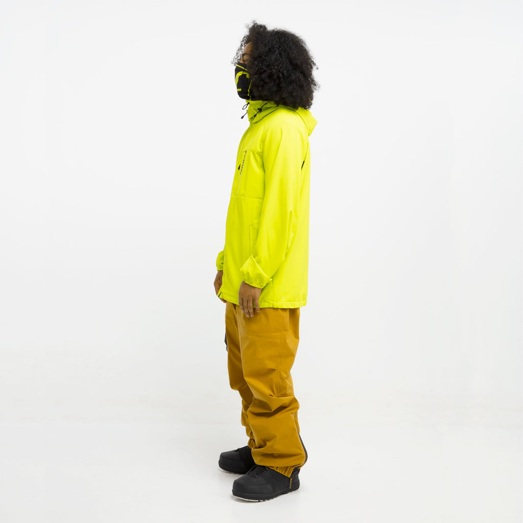 Forum tech hoodie module left side in forum green.
