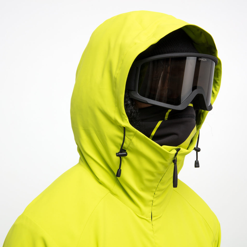 Forum tech hoodie module right side in forum green.